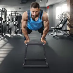 VEVOR Plyometric Jump Box, 18 Inch Plyo Box, Steel Plyometric Platform and Jumping Agility Box, Anti-Slip Fitness Exercise Step Up Box