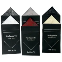 New Men's Paisley Triangle Pre Folded Pocket Square on Card