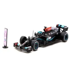 Mercedes-AMG F1 W12 E Performance #44 Winner F1 Sao Paolo GP (2021) with Number Board 1/64 Diecast Model Car by Tarmac Works