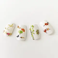 Wrapables Nail Art Nail Stickers - Asian Inspired Cherry Blossons (set of 6)