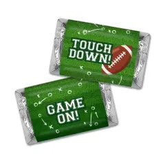 128 Pcs Football Party Candy Favors Hershey's Miniatures and Chocolate Footballs by Just Candy (1.75 lbs)