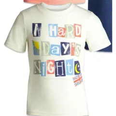 Lyrics by Lennon and McCartney 5 Pack Pullover T-Shirts Little Kid to Big Kid 
