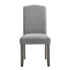 19" Set of 2 Emily Side Chairs White/Gray - Steve Silver