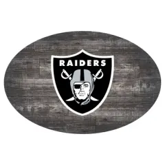 NFL Fan Creations 46 in. Distressed Wood Oval Sign