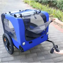 COWLOWN Red Pet Bike, Dog Cart for Bicycle,Suitable for Small and Medium Pets, Folding Cart Frame, Quick Release Wheel, Internal Leash
