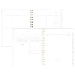 Sugar Paper Essentials 2024 Planner 11"x9.5" Weekly/Monthly Frosted Pink