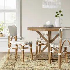 Canton Rattan and Woven Dining Chair White - Threshold&trade;
