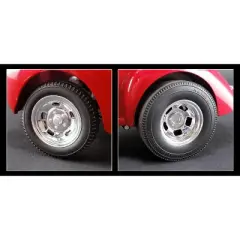 Polished Drag Wheels and Tires 4 pcs Set from 1941 Gasser 1/18 by Acme
