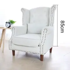 Unique Bargains Round Solid Wood Sofa Bed Couch Chair Bed Desk Closet Cabinet Replacement Feet Set of 4 Walnut Color 2.1"x1.6"x5"