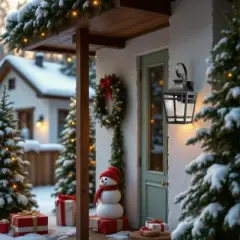 Large Outdoor Wall Lights for House, Wall Mount Outdoor Porch Lights Waterproof Black Outdoor Sconce Lights with Clear Glass for Patio Hallway(1 pack)