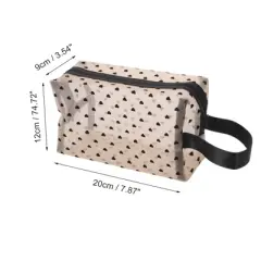 Unique Bargains Heart Pattern Makeup Bags 1 Pc
