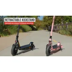 Razor Power Core XLR100 Electric Scooter for Kids Ages 8+, 120lb Max Weight, Pink &ndash; 11 Mph, 35-Min Run Time, Thumb-Activated Throttle, Pneumatic Tire