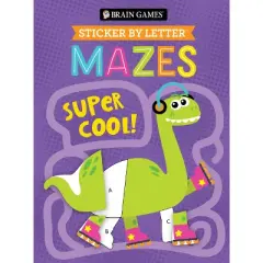 Brain Games - Sticker by Letter - Mazes: Super Cool! - by  Publications International Ltd & New Seasons & Brain Games (Paperback)