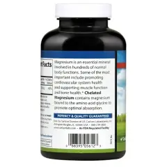 Carlson - Chelated Magnesium, 200 mg, Superior Absorption, Heart Health, Muscle Function, Bone Support