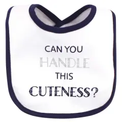 Hudson Baby Infant Boy Cotton Bibs 10pk, Handsome Like Daddy, One Size