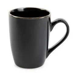 (2 pack) Stoneware Mug 14oz, Black Onyx Collection