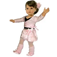 Sophia&rsquo;s Complete Ballet Leotard and Sweater Set for 18" Dolls, Light Pink