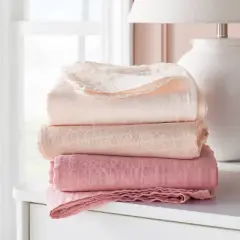 Muslin Swaddle Baby Blanket - Pink Solids - 3pk - Cloud Island&trade;