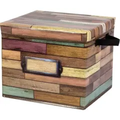 Teacher Created Resources&reg; Reclaimed Wood Design Storage Box, Pack of 2