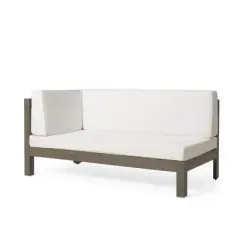 INFURNIC Patio Seating Sets Modern Outdoor Furniture Set Featuring Unique Design,Perfect for Gardens, Living Spaces, White, 58.25"*27.75"*30.25"