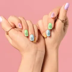 Unique Bargains Colorful Nail Art Stamp OM-H11 Silver Tone 1 Pc