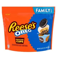 Reese's with OREO Milk Chocolate and White Cr&egrave;me Peanut Butter Cups Candy - 16.2oz