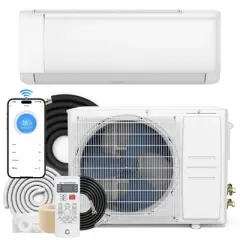 12000 BTU Wifi Mini Split AC, 19 SEER2 208-230V Inverter Ductless Wall AC w/WiFi & Alexa Compatible