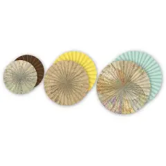 Teacher Created Resources Travel the Map Hanging Paper Fans 3 Per Pack 3 Packs (TCR77034-3)