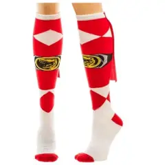 Bioworld Power Rangers Red Caped Women's Knee High Socks