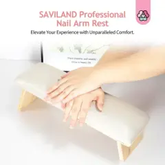 SAVILAND Pro Folding Salon Arm System - 45&deg; Ergo Rest w/Medical PU Pad for Tech Bench.