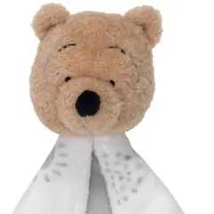 Lambs & Ivy Disney Baby WINNIE THE POOH Lovey White/Gray Security Blanket