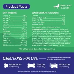 PupGrade Daily Multivitamin Chew Supplement for Dogs - 30 Count
