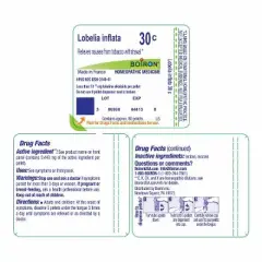 Lobelia Inflata 30C by Boiron Homeopathic Single Medicine For Stress & Sleep  -  1 Tube Pellet