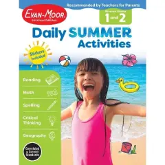 Daily Summer Activities: Between 1st Grade and 2nd Grade, Grade 1 - 2 Workbook - by  Evan-Moor Educational Publishers (Paperback)