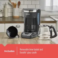 Black and Decker 12 Cup Programmable Coffee Maker in Gray