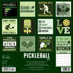 Willow Creek Press 2024 Wall Calendar 12"x12" Pickleball