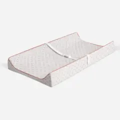 Bacati - Petals Quilted Muslin Changing Pad Cover Coral