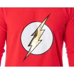DC Comics Men's The Flash Superhero Fleece Shirt And Pant 2 PC Pajama Set