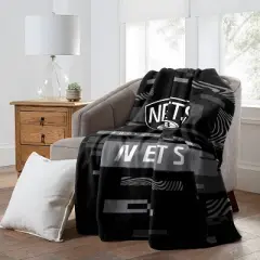NBA Brooklyn Nets Digitized 60 x 80 Raschel Throw Blanket