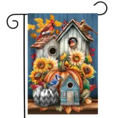 Briarwood Lane Fall Garden Flag 12x18 For Outdoor Fall Feathered Friends For Fall Garden Flag Flags For Outside