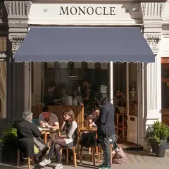 VEVOR 178 x 47" Patio Awning Retractable, Awning Sunshade Shelter with Manual Crank Handle, Adjustable Height from 86 to 122 in, Dark Gray