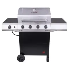Char-Broil Performance Series Stainless Steel 4 Burner 32,000 BTU Outdoor Propane Gas Grill with 435 Square Inches of Cooking Space and Side Burner