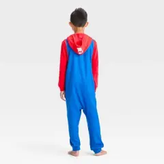 Boys' Super Mario Uniform Union Suit - Red/Blue