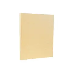 JAM Paper Parchment 65lb Cardstock 8.5 x 11 Coverstock Antique Gold Recycled 27179B