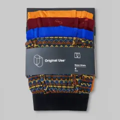 Men's Fairisle/Celestial Badge Boxer Briefs 4pk - Original Use&trade; Blue/Maroon/Orange