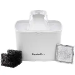 Premier Pet Automatic Water Fountain for Cats and Small Dogs - 60oz