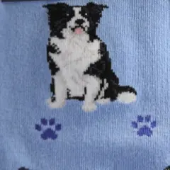 Novelty Socks 14.0" Border Collie Happy Tail Socks Premium Quality E & S Pet  -  Socks