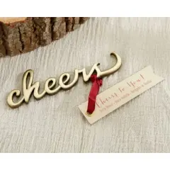 12ct "Cheers" Antique Bottle Opener Gold