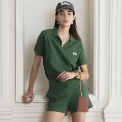 CLUCI Small Womens Wallet Leather RFID Blocking Card Holder Ladies Wallets with Wrist Strap Brown