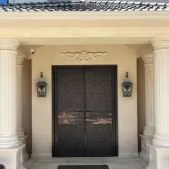 YUHAO Porch, House Exterior, Patio Anti-Rust Waterproof Outdoor Wall Light Modern  Black(2 PACK)